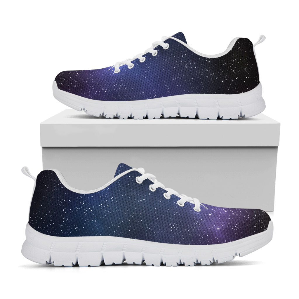 Nebula Universe Galaxy Deep Space Print White Running Shoes