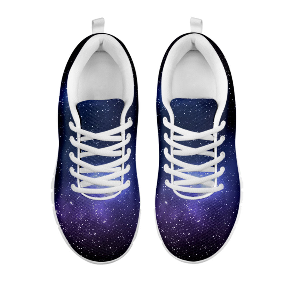 Nebula Universe Galaxy Deep Space Print White Running Shoes