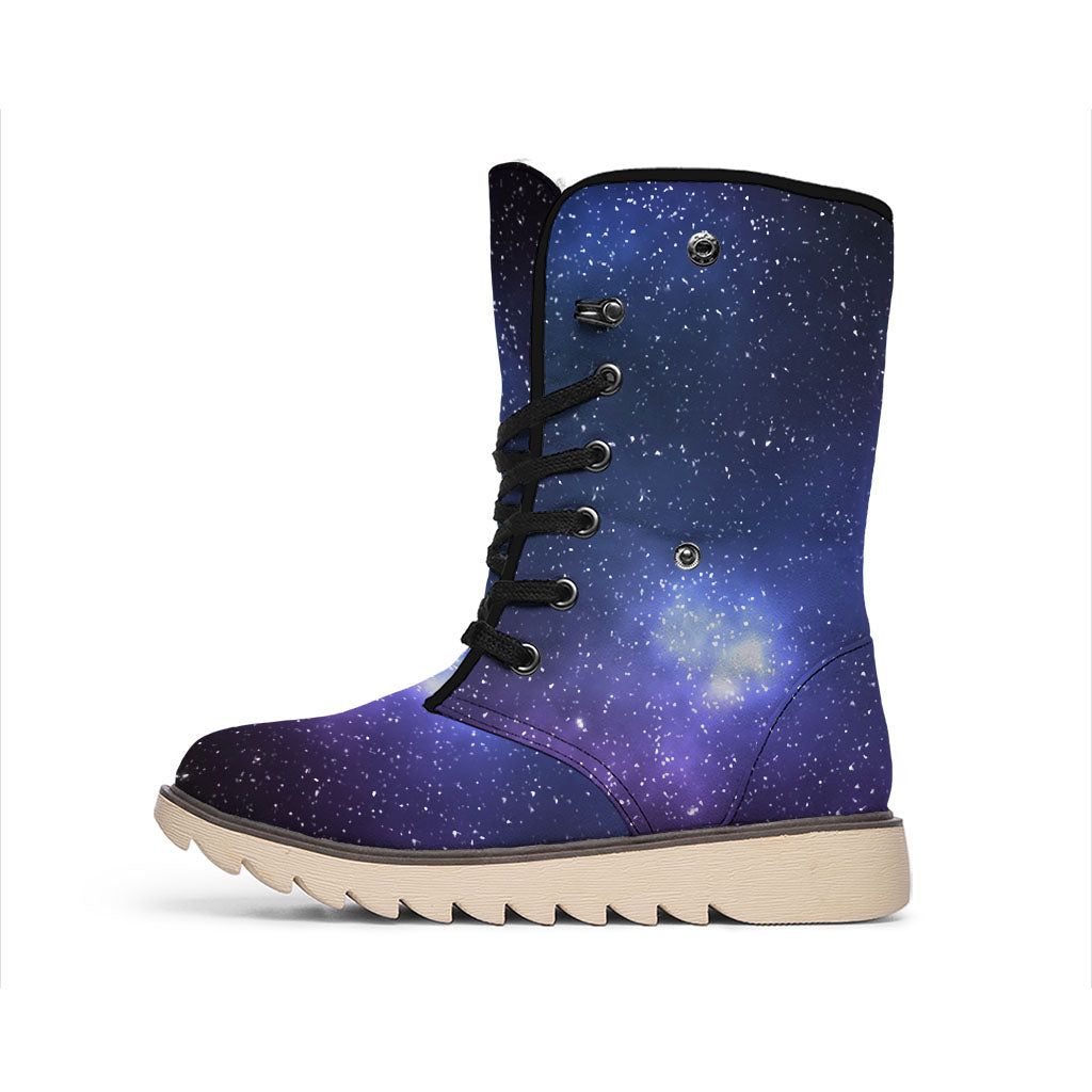 Nebula Universe Galaxy Deep Space Print Winter Boots