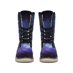 Nebula Universe Galaxy Deep Space Print Winter Boots