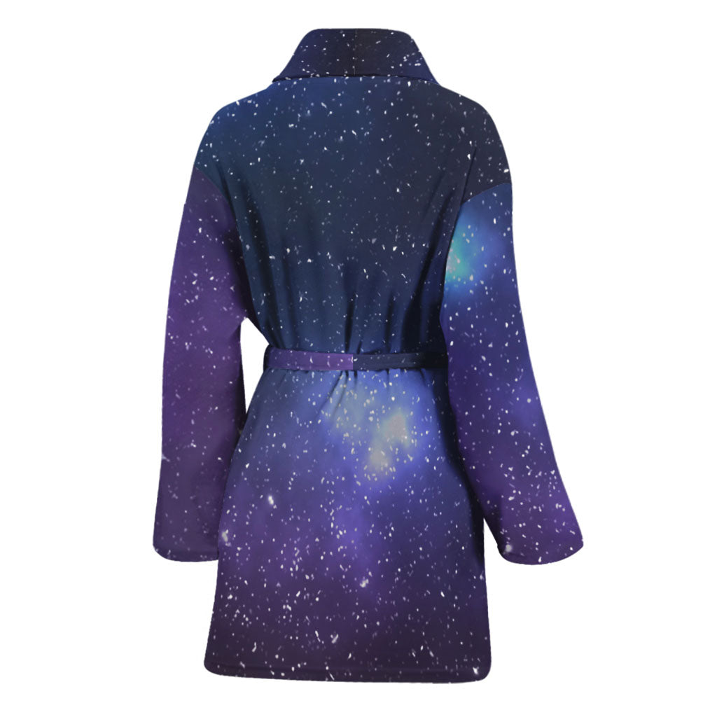 Nebula Universe Galaxy Deep Space Print Women's Bathrobe