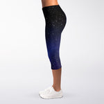 Nebula Universe Galaxy Deep Space Print Women's Capri Leggings