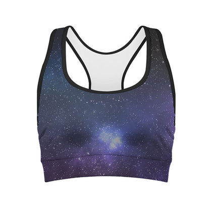 Nebula Universe Galaxy Deep Space Print Women's Sports Bra