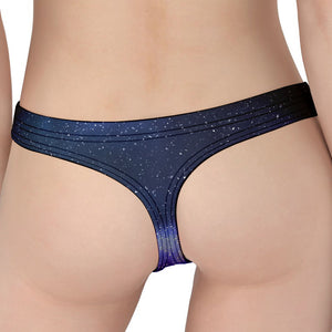 Nebula Universe Galaxy Deep Space Print Women's Thong