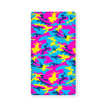 Neon Camouflage Print Baby Crib Sheet