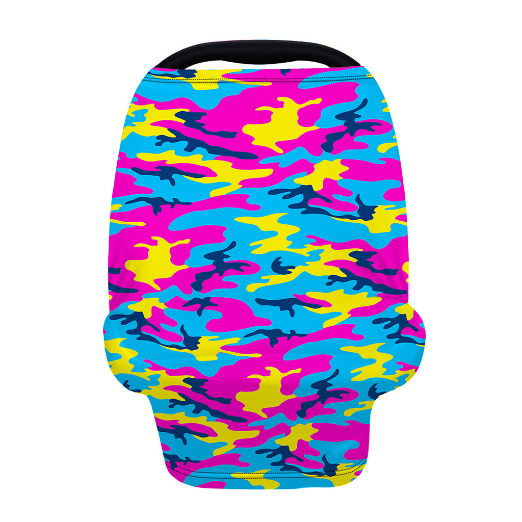 Neon Camouflage Print Baby Seat Cover