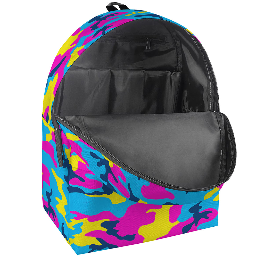 Neon Camouflage Print Backpack