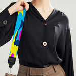Neon Camouflage Print Bag Strap