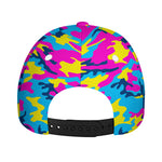 Neon Camouflage Print Baseball Cap