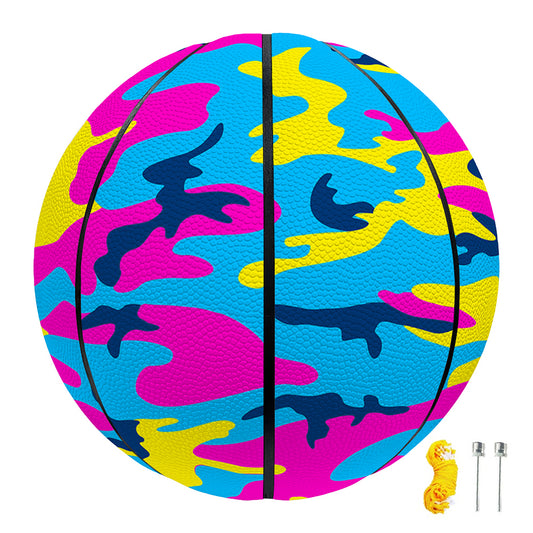 Neon Camouflage Print Basketball