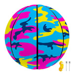 Neon Camouflage Print Basketball