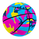 Neon Camouflage Print Basketball