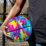Neon Camouflage Print Basketball