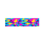 Neon Camouflage Print Bed Runner