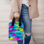 Neon Camouflage Print Bible Tote Bag