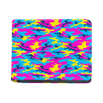 Neon Camouflage Print Bifold Wallet