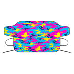 Neon Camouflage Print Car Windshield Snow Cover