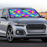 Neon Camouflage Print Car Windshield Sun Shade