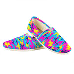 Neon Camouflage Print Casual Shoes