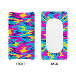 Neon Camouflage Print Changing Pad Cover