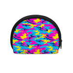 Neon Camouflage Print Coin Purse