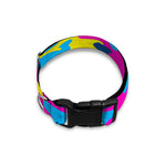 Neon Camouflage Print Dog Collar