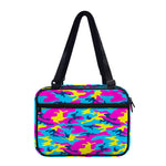 Neon Camouflage Print Double Strap Bible Bag