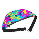 Neon Camouflage Print Fanny Pack