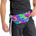 Neon Camouflage Print Fanny Pack