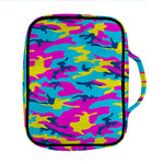Neon Camouflage Print Front Pocket Bible Bag