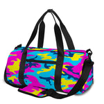 Neon Camouflage Print Gym Bag