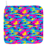 Neon Camouflage Print Hand Towel