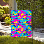 Neon Camouflage Print House Flag