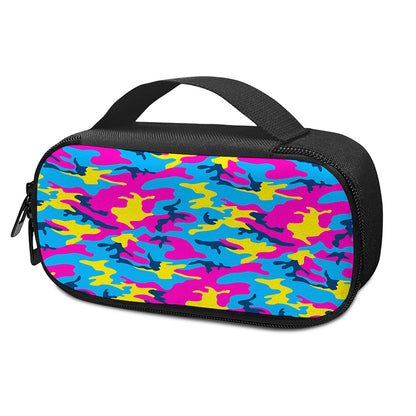Neon Camouflage Print Insulin Cooler Travel Case