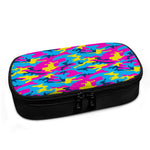 Neon Camouflage Print Insulin Cooler Travel Case