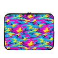 Neon Camouflage Print Laptop Sleeve