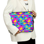 Neon Camouflage Print Laptop Sleeve