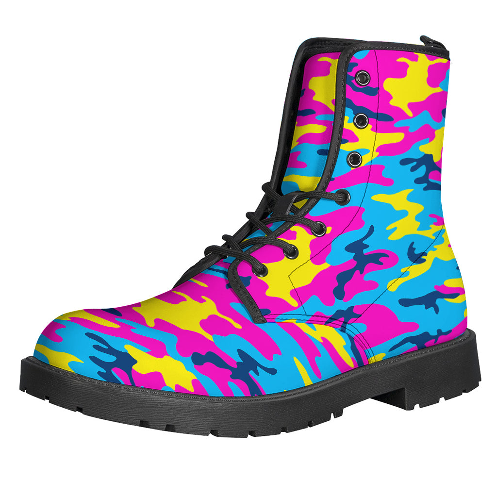 Neon Camouflage Print Backpack