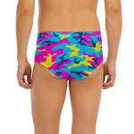 Neon Camouflage Print Men's Briefs