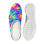 Neon Camouflage Print Mesh Casual Shoes