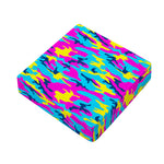 Neon Camouflage Print Outdoor Seat Cushion Cover