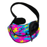 Neon Camouflage Print Pet Sling Carrier