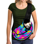 Neon Camouflage Print Pet Sling Carrier