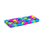 Neon Camouflage Print Piano Keyboard Cover