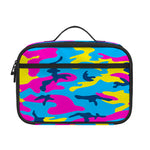Neon Camouflage Print Portable Lunch Bag