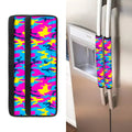 Neon Camouflage Print Refrigerator Handle Covers
