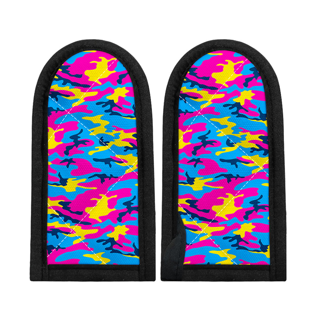 Neon Camouflage Print Skillet Handle Cover