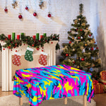 Neon Camouflage Print Tablecloth