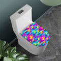Neon Camouflage Print Toilet Lid Cover