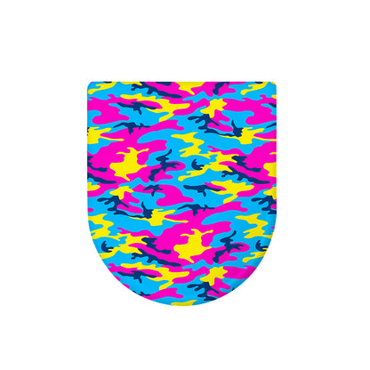 Neon Camouflage Print Toilet Lid Cover